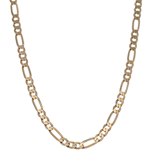 9ct Gold Figaro Chain 18"