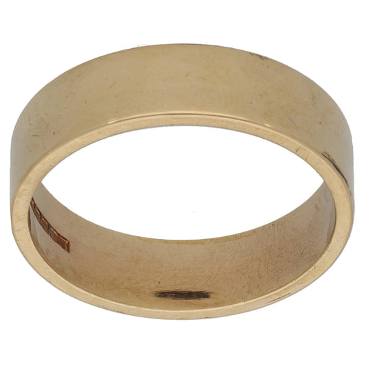 9ct Gold Plain Wedding Ring Size M