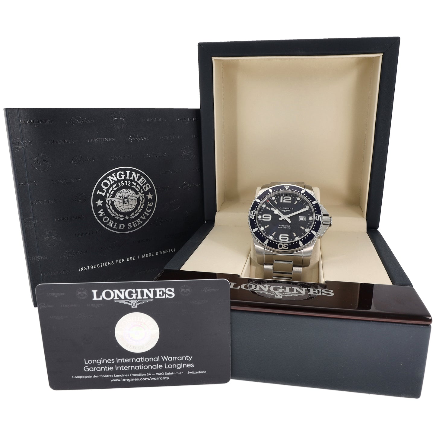 Longines Hydro Conquest L3.841.4 44mm Stainless Steel Watch