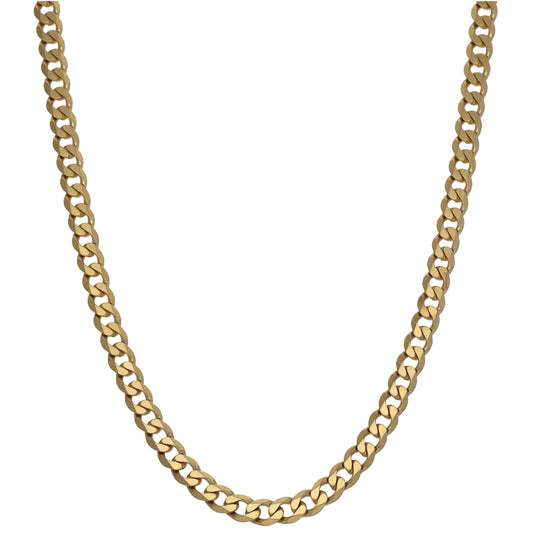 9ct Gold Curb Chain 24"