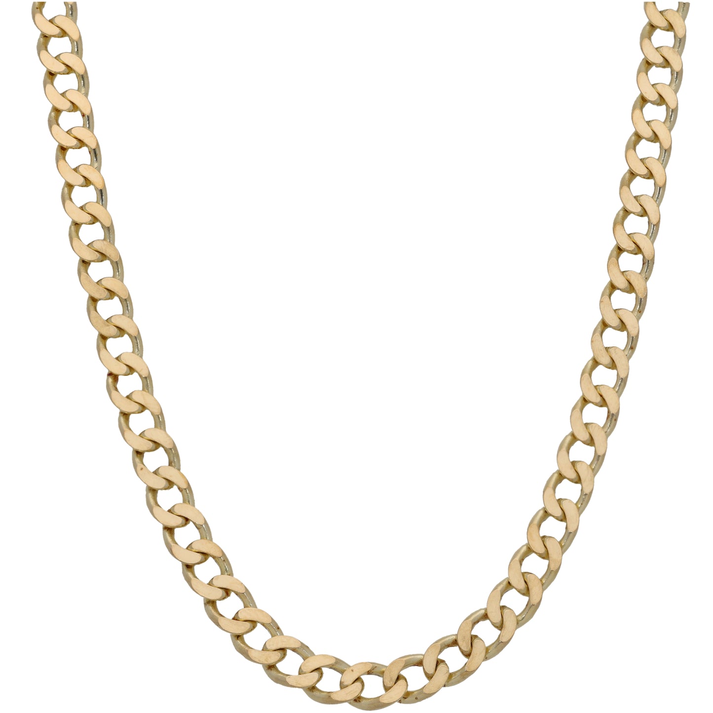 9ct Gold Curb Chain 22"