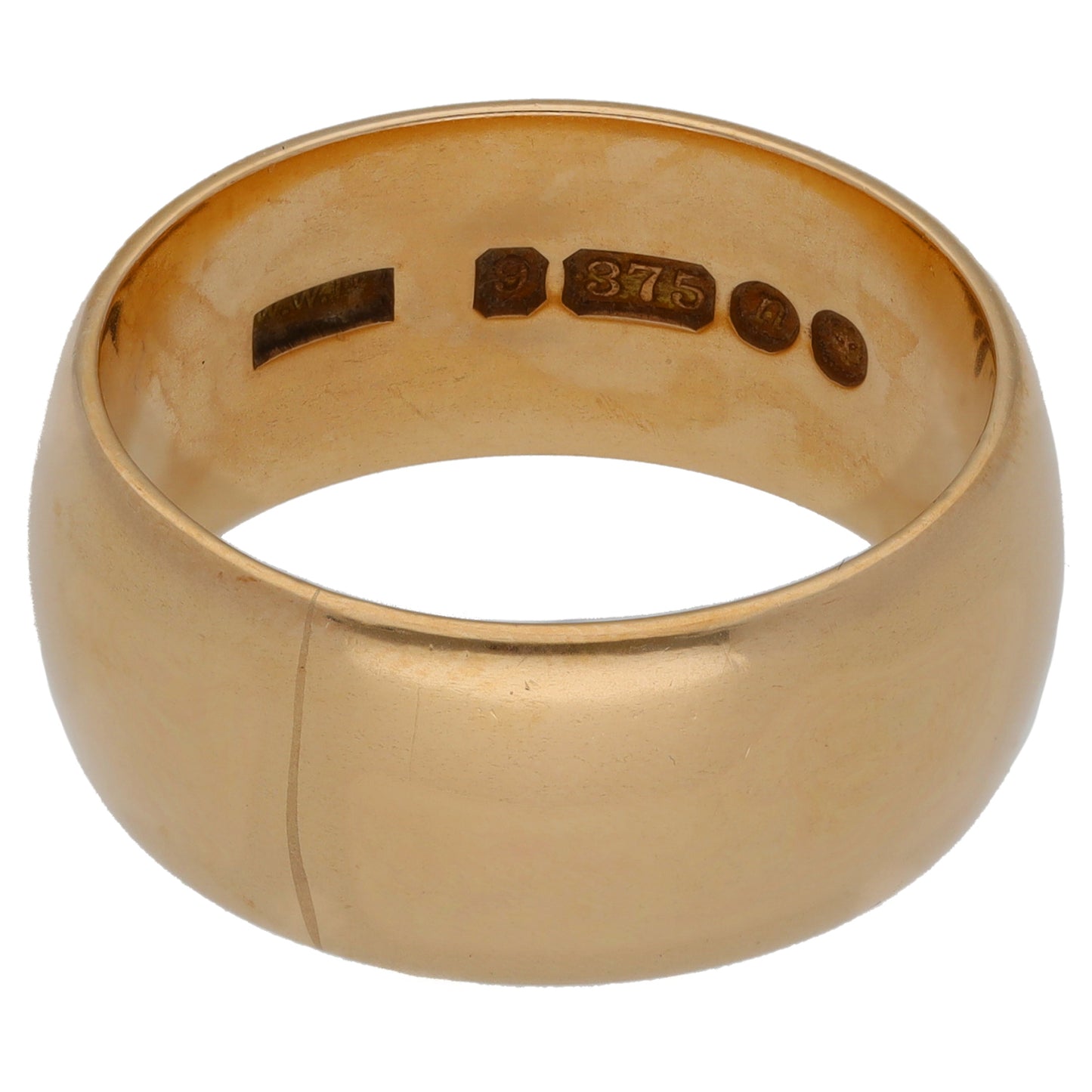 9ct Gold Plain Wedding Ring Size Q