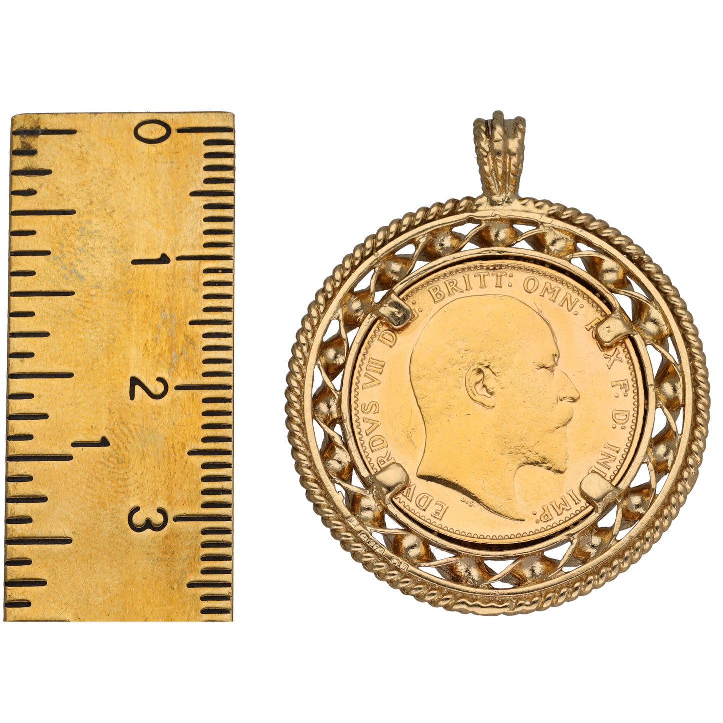 9ct Gold Full Sovereign Coin Pendant