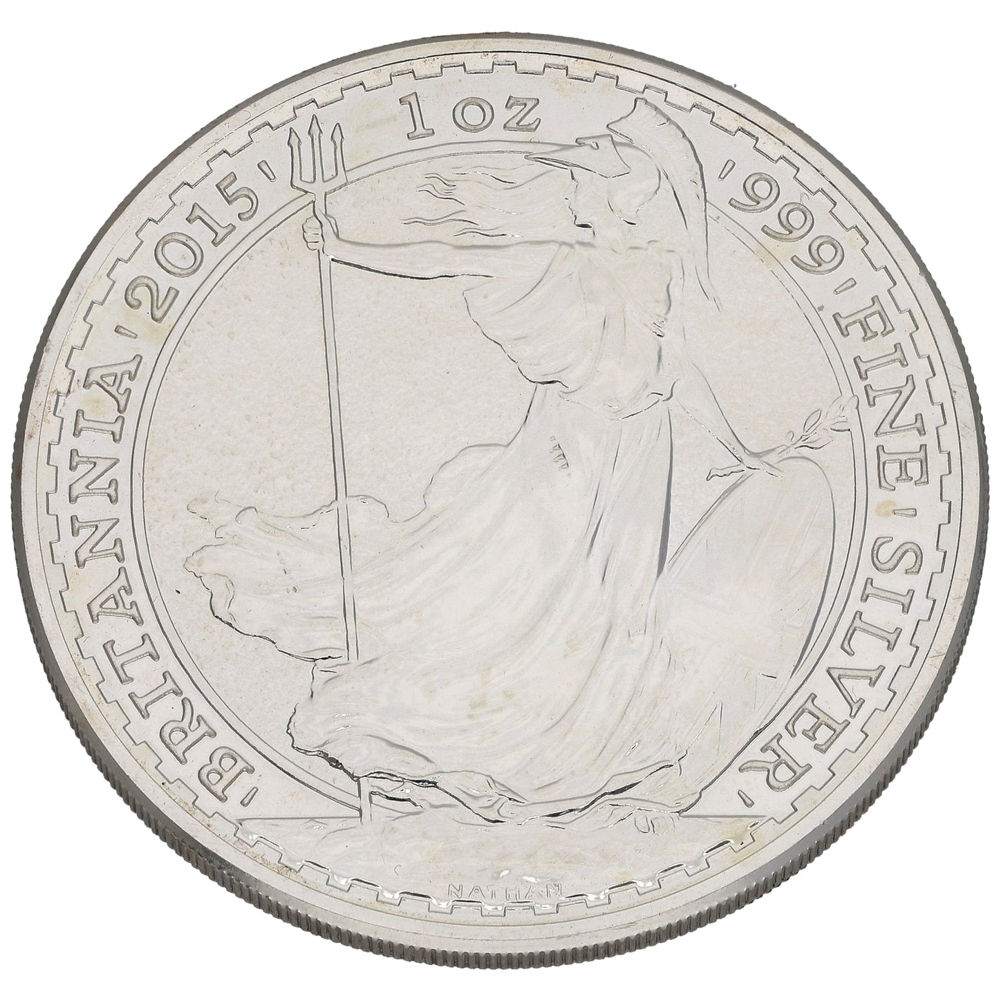Fine Silver Queen Elizabeth II 1 OZ Britannia Coin 2015