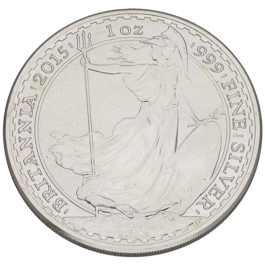Fine Silver Queen Elizabeth II 1 OZ Britannia Coin 2015
