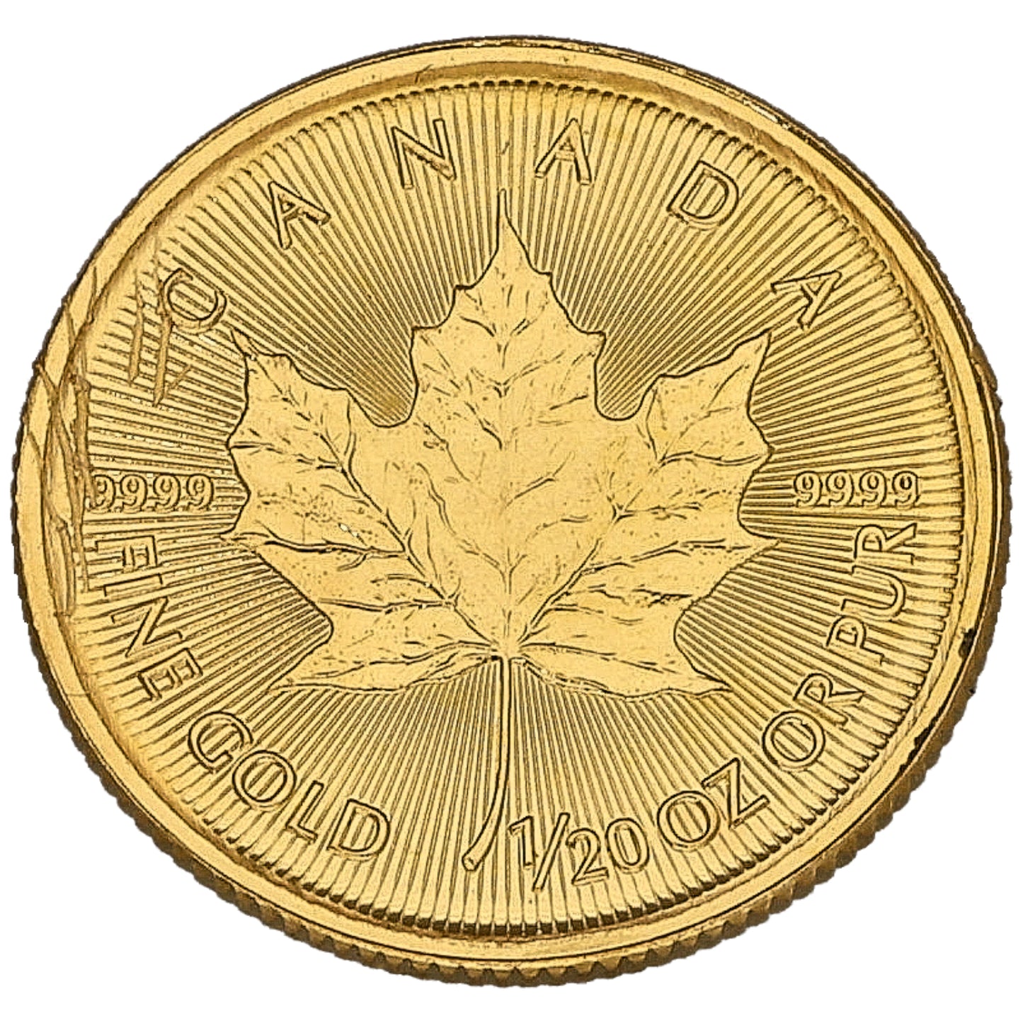 24ct Gold Canada Maple 1/20 OZ Coin 2025