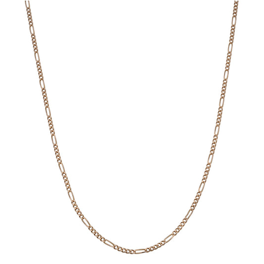 9ct Gold Figaro Chain 18"