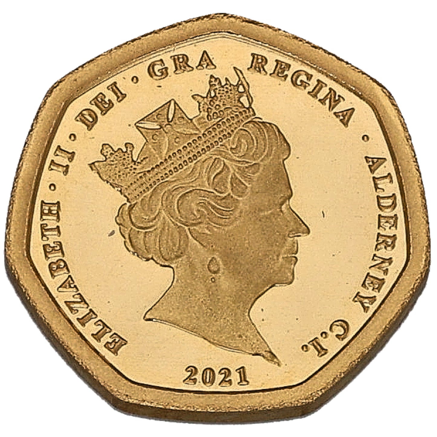 22ct Gold Queen Elizabeth II Decimalisation Eighth Sovereign Coin 2021