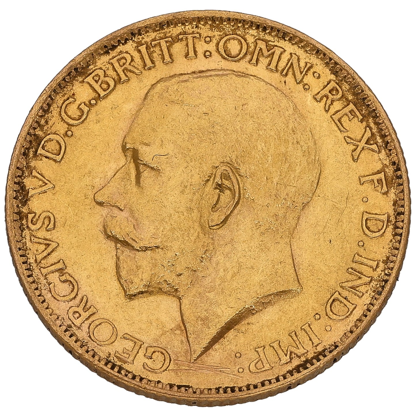 22ct Gold King George V Full Sovereign Coin 1927