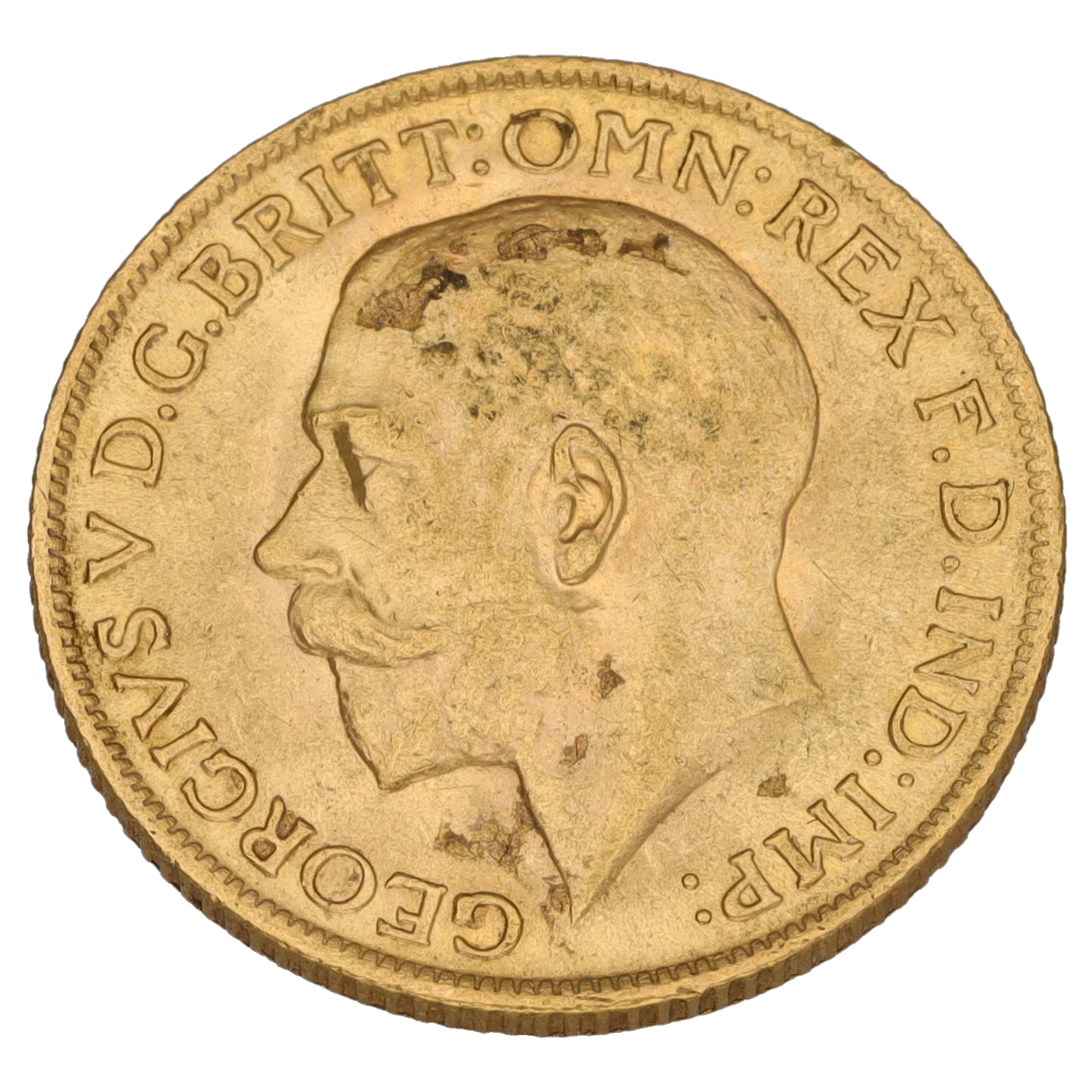 22ct Gold King George V Full Sovereign Coin 1915