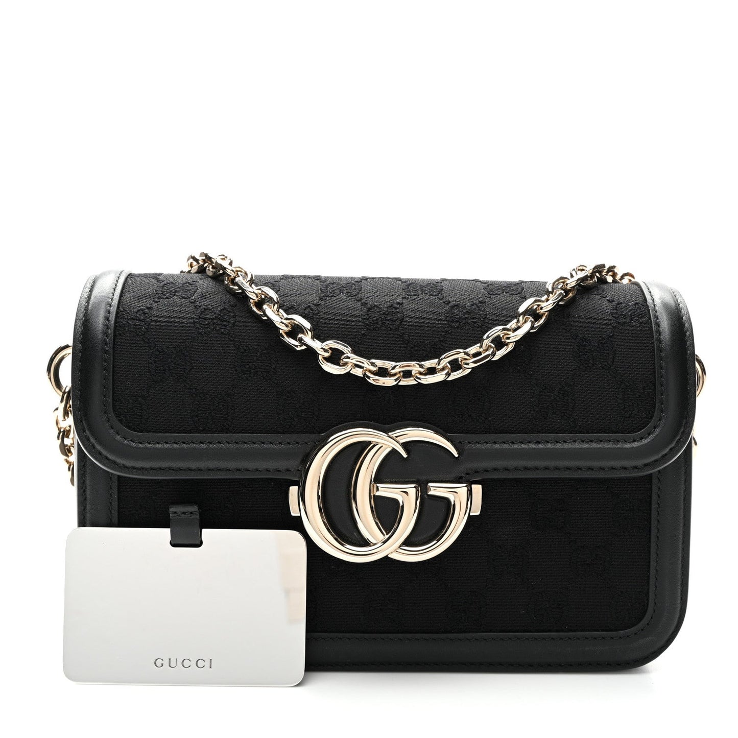 Gucci Go Small GG Coated Canvas Bag - Black