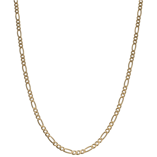 9ct Gold Figaro Chain 18"