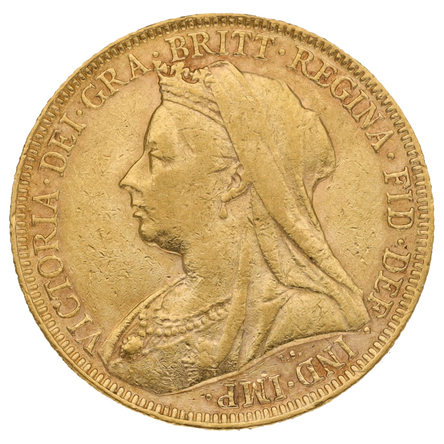 22ct Gold Queen Victoria Full Sovereign Coin 1896