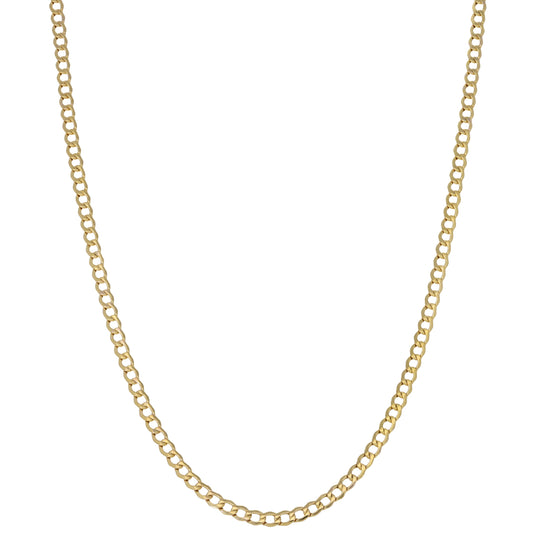 New 9ct Gold Curb Chain 18"