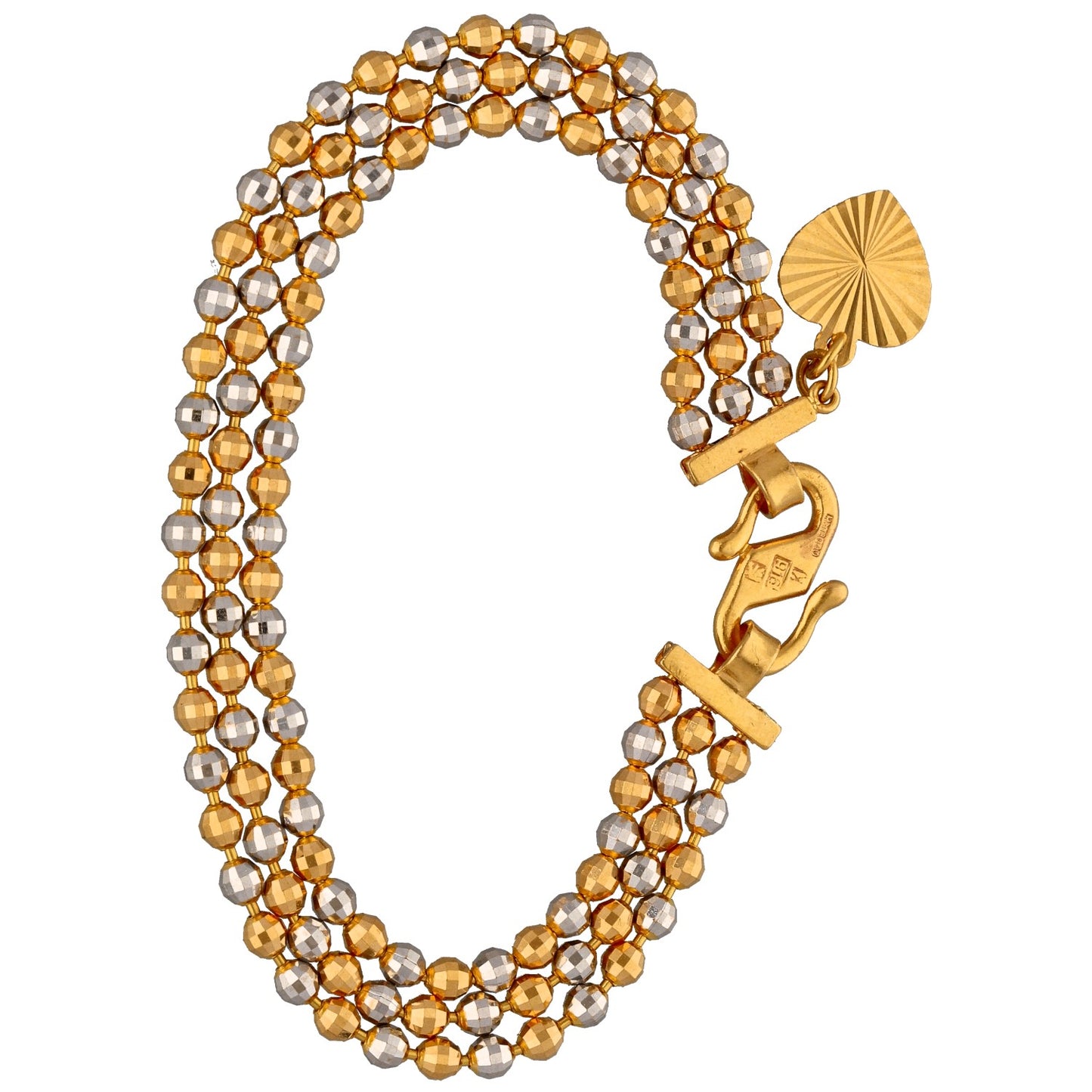 22ct Bi-Colour Gold Fancy Bracelet