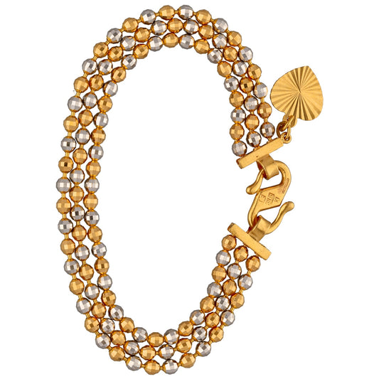 22ct Bi-Colour Gold Fancy Bracelet