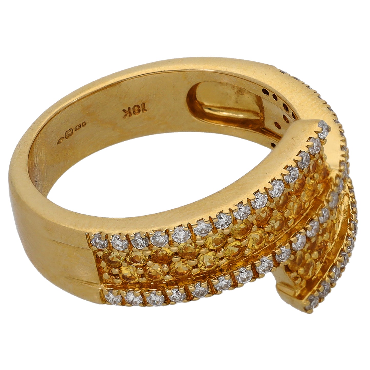 18ct Gold 0.51ct Diamond Dress/Cocktail Ring Size P