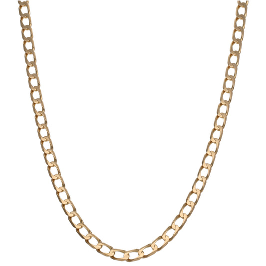 9ct Gold Curb Chain 20"