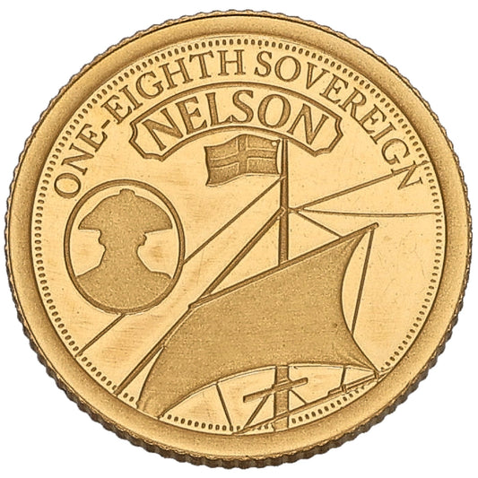 22ct Gold King Charles III Nelson Eighth Sovereign Coin 2023