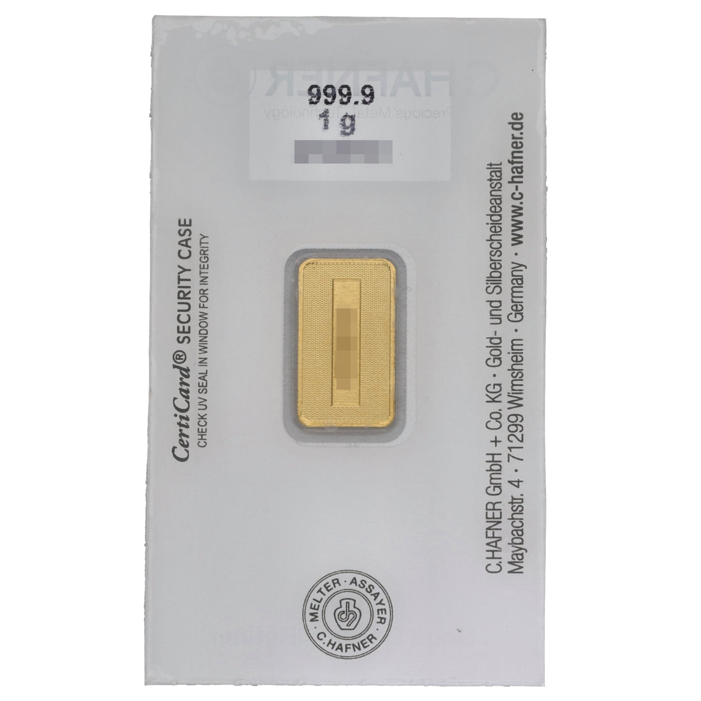 24ct 1g Gold Bar