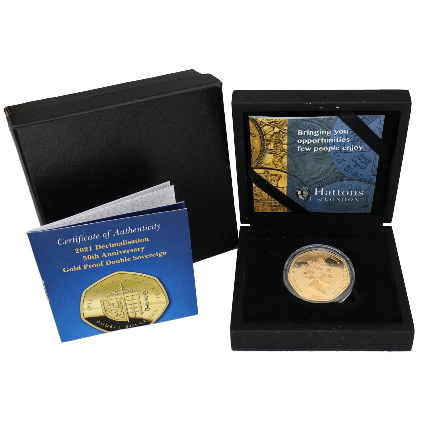 22ct Gold Decimalisation 50th Anniversary Double Sovereign Coin 2021