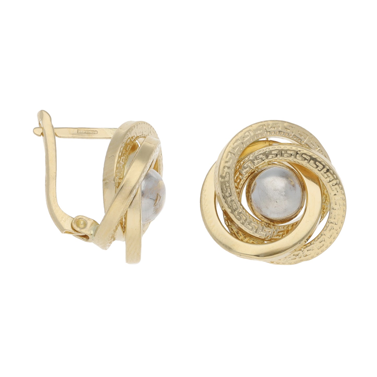14ct Bi-Colour Gold Dress/Cocktail Earrings