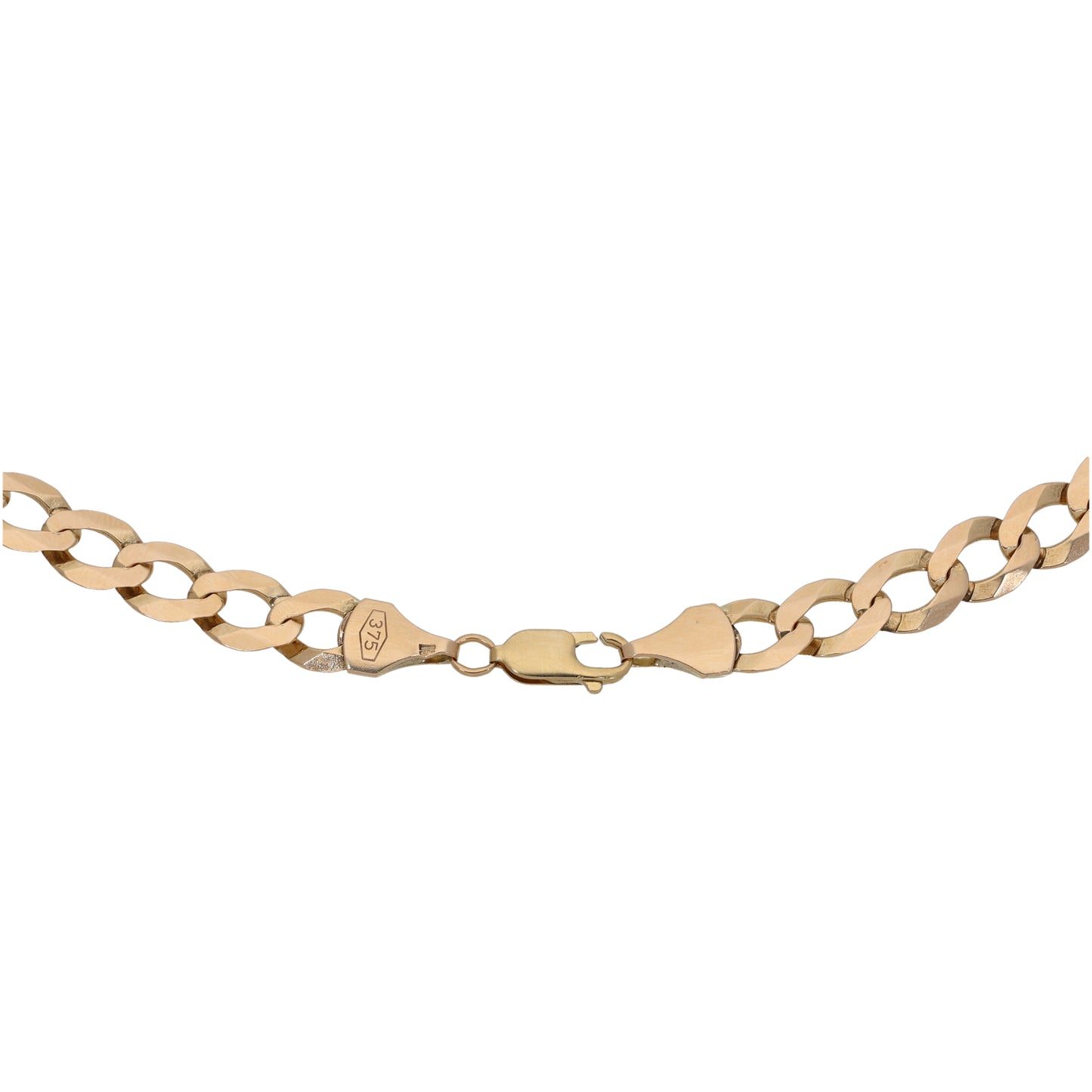 9ct Gold Curb Chain 22"