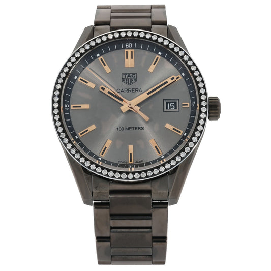 Tag Heuer Carrera WAR1115 39mm PVD Stainless Steel Watch