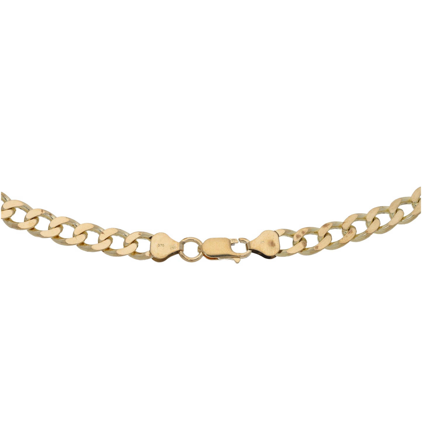 9ct Gold Curb Chain 22"