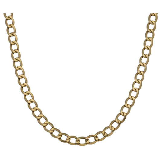 9ct Gold Curb Chain 24"