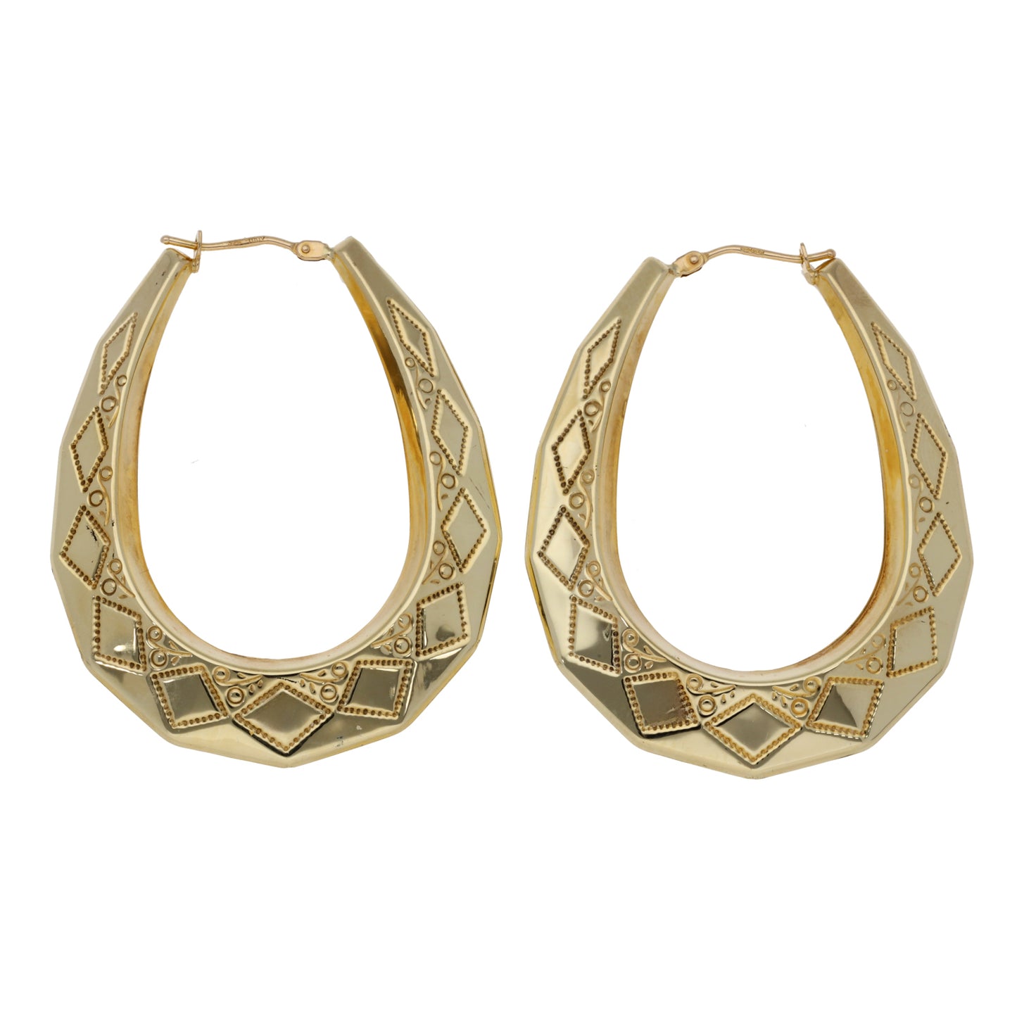 9ct Gold Creole Earrings