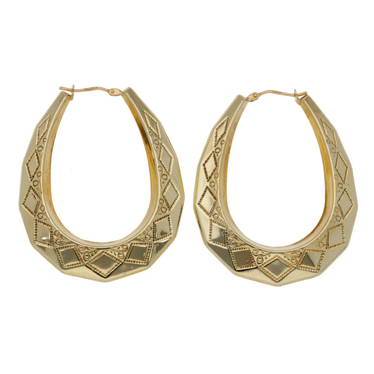 9ct Gold Creole Earrings