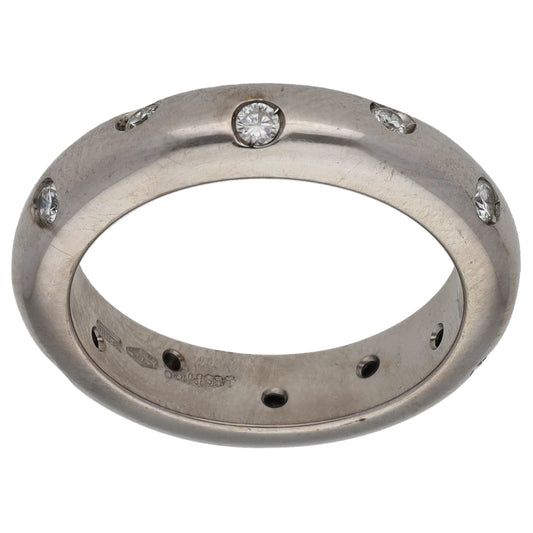 18ct White Gold 0.36ct Diamond Dress/Cocktail Ring Size K