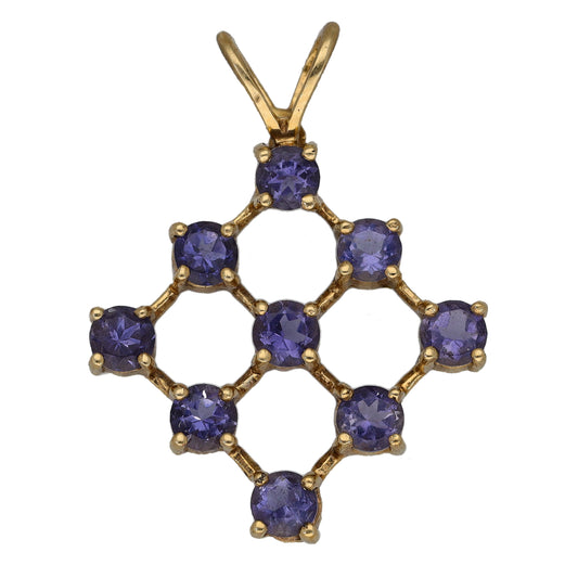 9ct Gold Tanzanite Dress/Cocktail Pendant