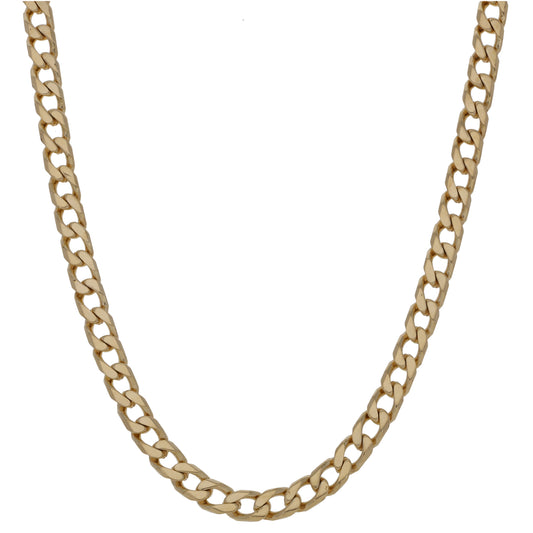 9ct Gold Curb Chain 20"