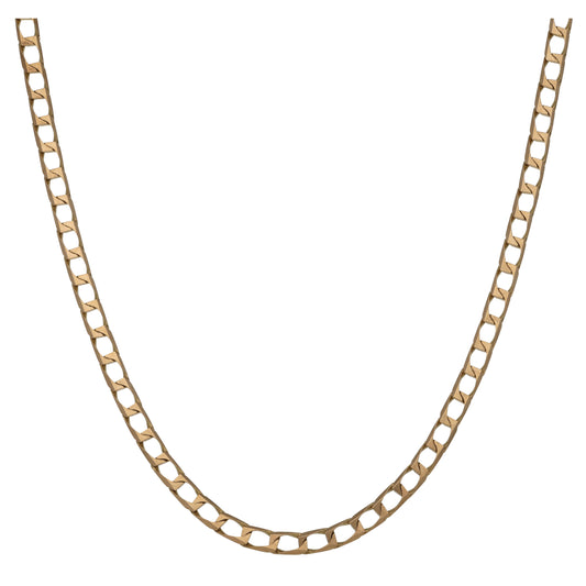 9ct Gold Curb Chain 24"