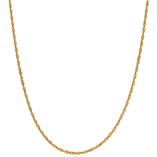 22ct Gold Singapore Chain 20"