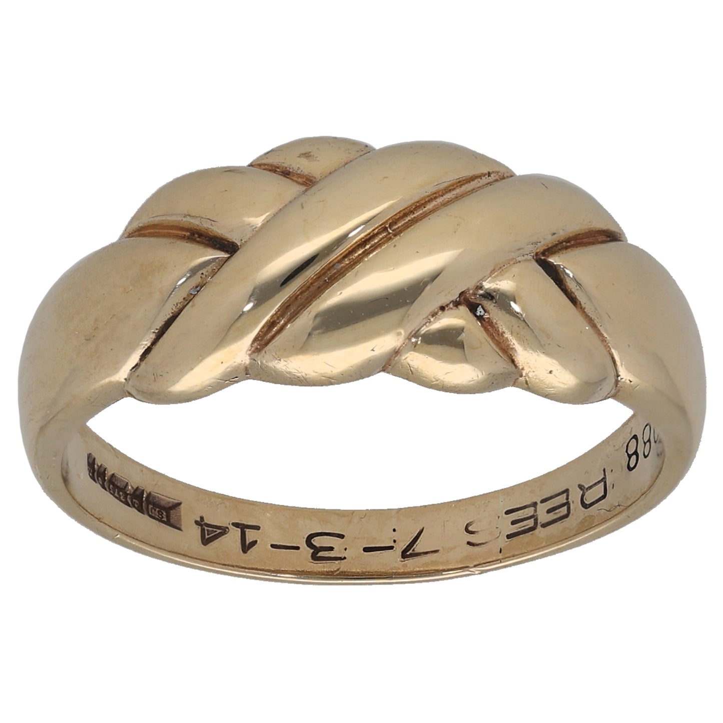 9ct Gold Alternative Ring Size Q