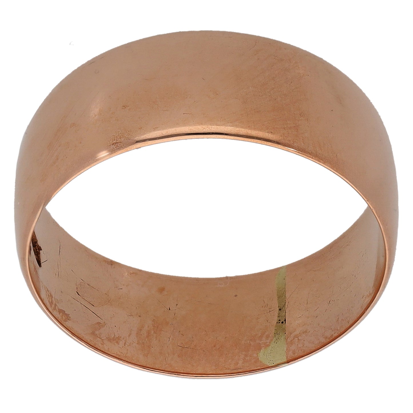 9ct Rose Gold Plain Wedding Ring Size R