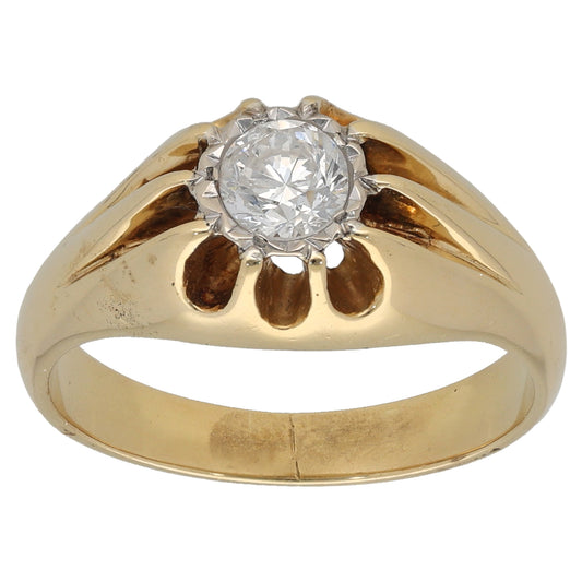 18ct Gold 0.73ct Diamond Solitaire Ring Size Z