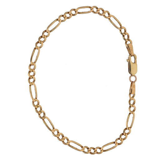 9ct Gold Figaro Bracelet