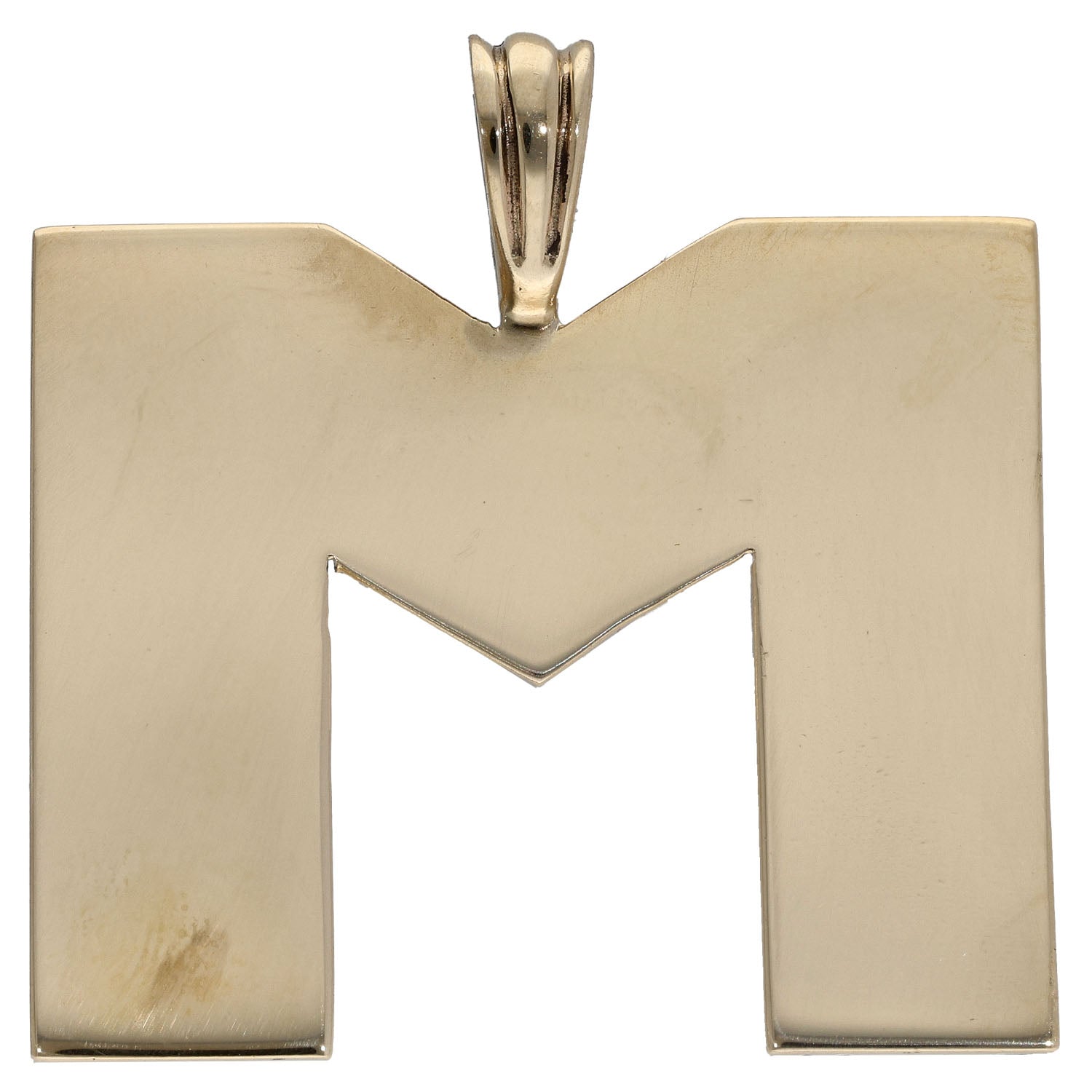 9ct Gold Initial M Pendant | H&T