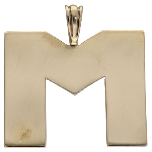 9ct Gold Initial M Pendant