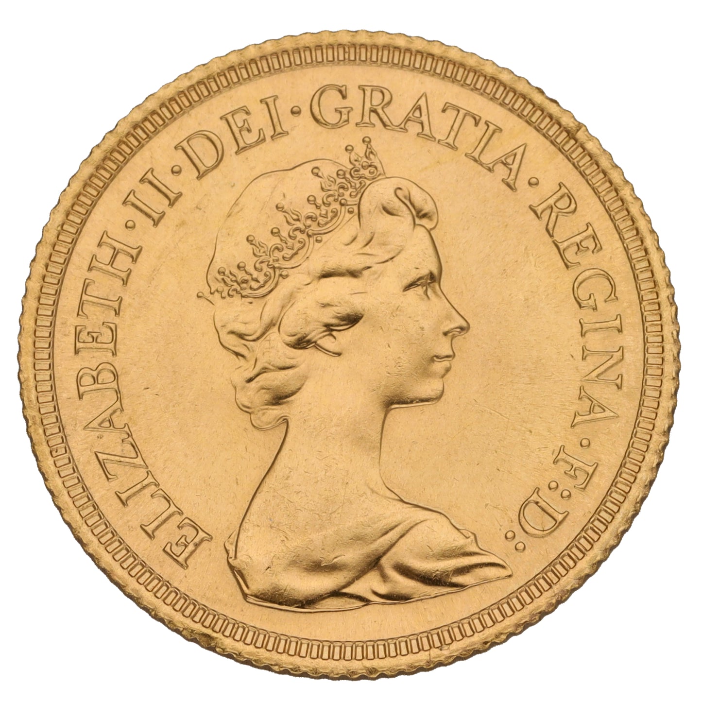 22ct Gold Queen Elizabeth II Full Sovereign Coin 1980