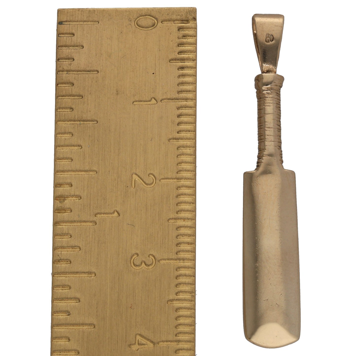 9ct Gold Cricket Bat Pendant