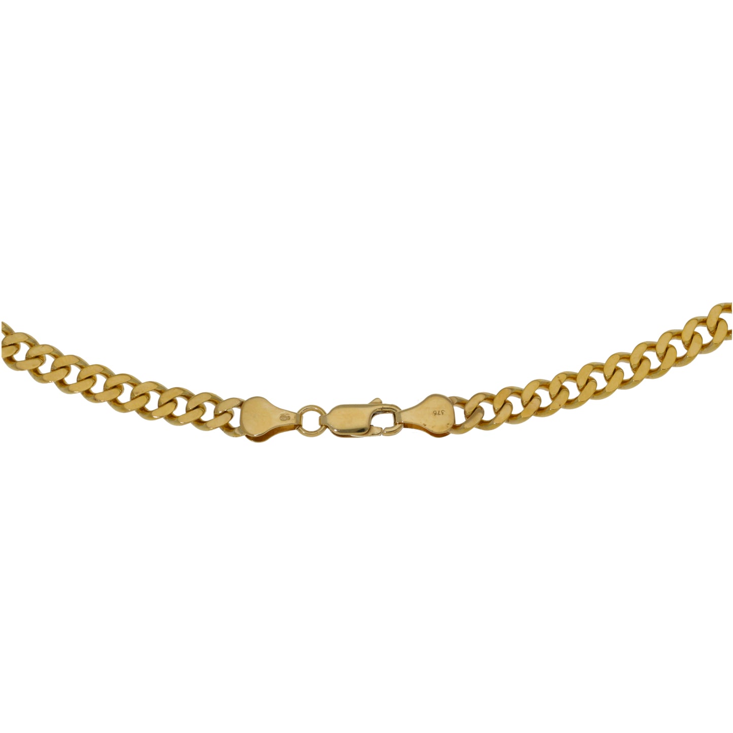 9ct Gold Curb Chain 22"