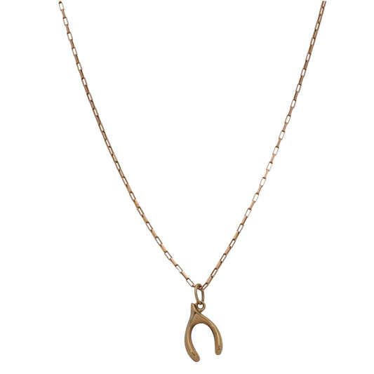 9ct Gold Alternative Pendant With Chain