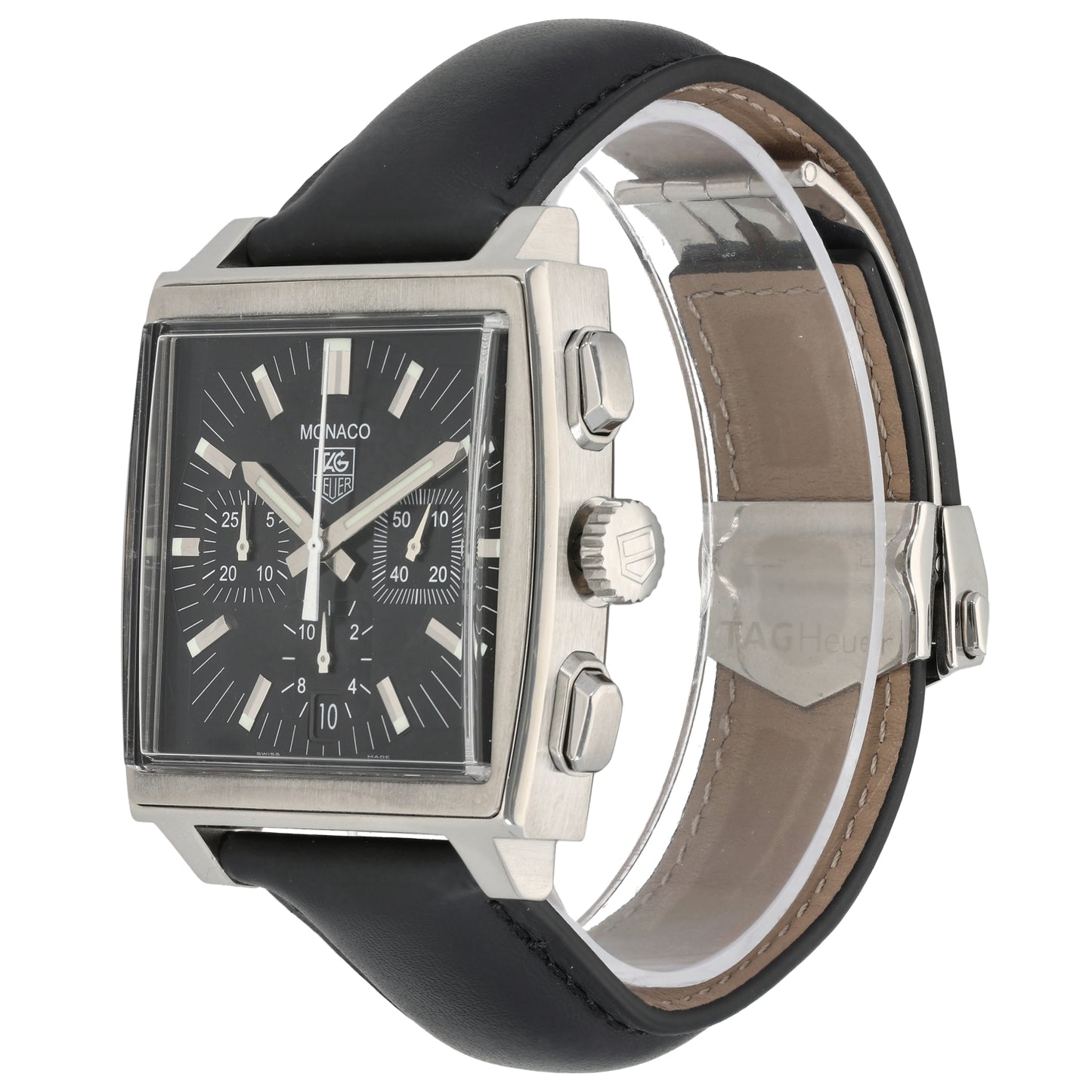 Tag Heuer Monaco CW2111-0 38mm Stainless Steel Watch