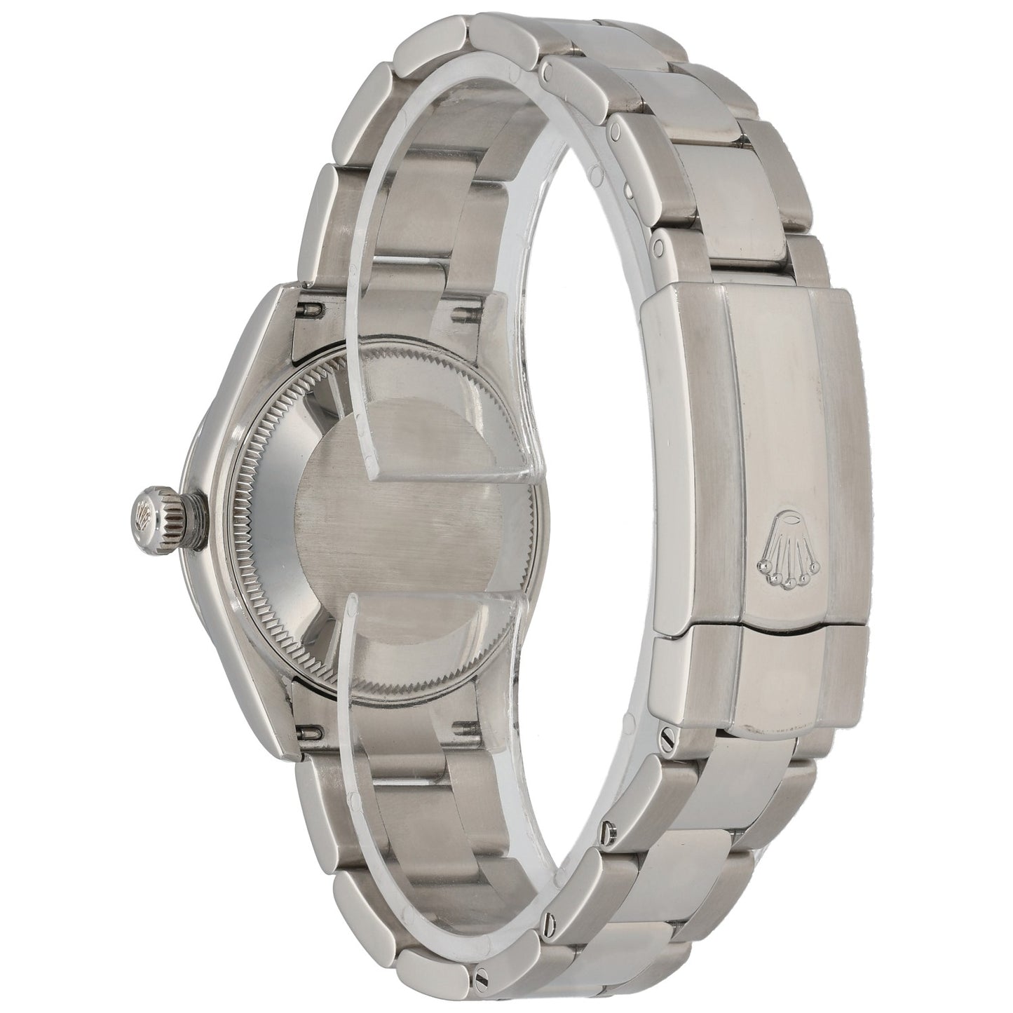 Rolex Datejust 278240 Stainless steel wristwatch caseback and bracelet with crown and links visible