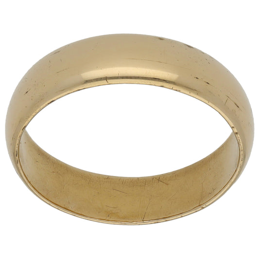 9ct Gold Plain Wedding Ring Size T
